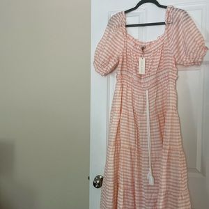 Moon River Puff Sleeve Midi